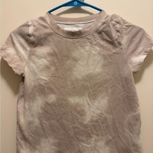 abercrombie kids beige and cream short sleeve tee